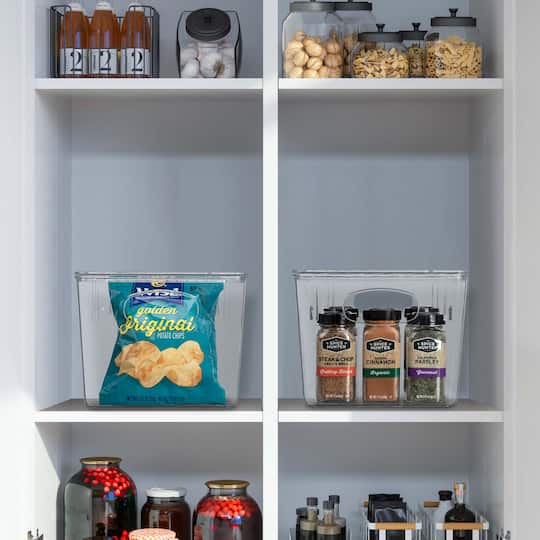 Sorbus Clear Storage Bins with Lids, 2ct.